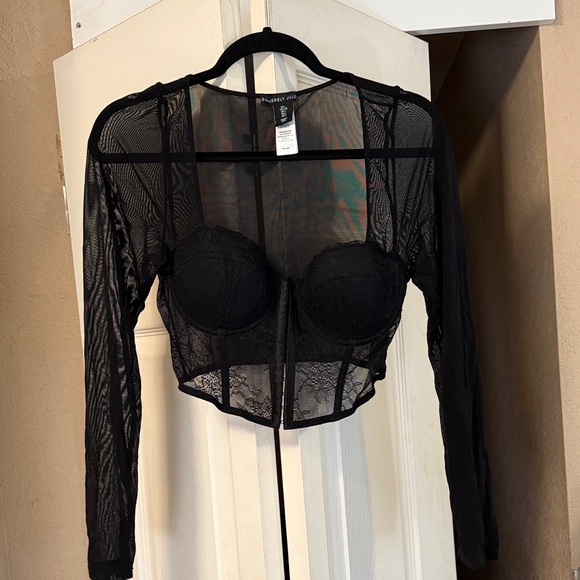 Sincerly Jules Tops - Sincerely Jules Black Lace Bustier
